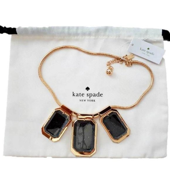 KATE SPADE 16" Adjustable JEWEL BIB Necklace